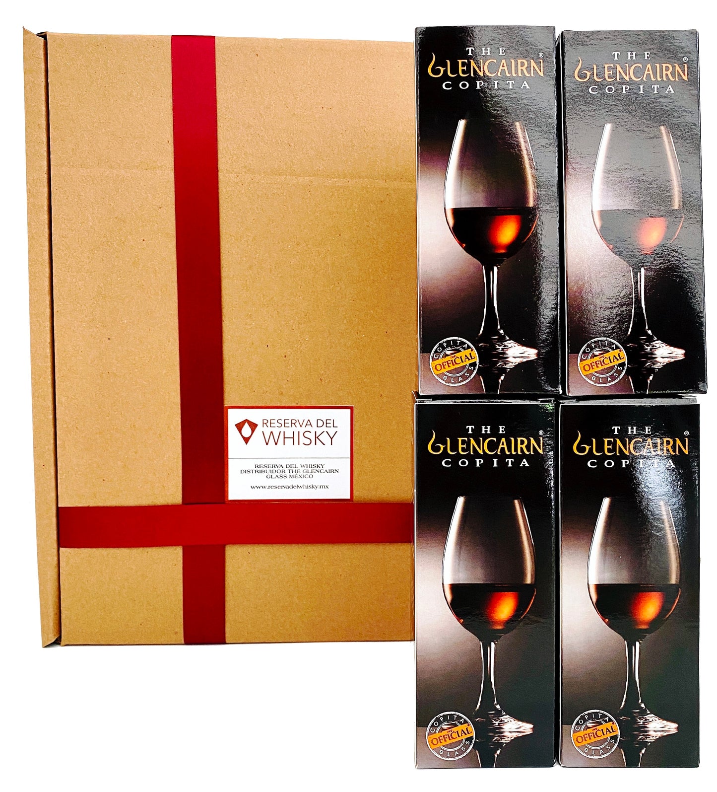 Set para Regalo Personalizado: 4 Glencairn Copita